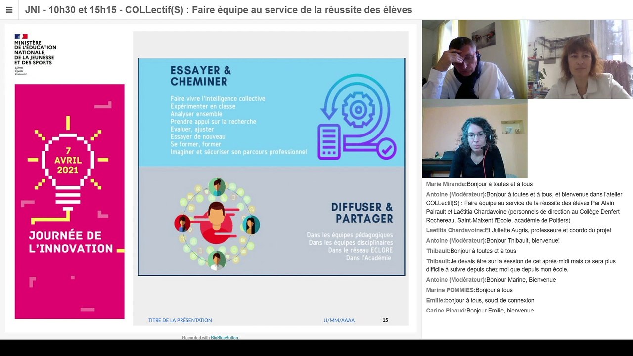 Atelier 17 : « COLLectif(S) : Faire équipe au service de la réussite des élèves »