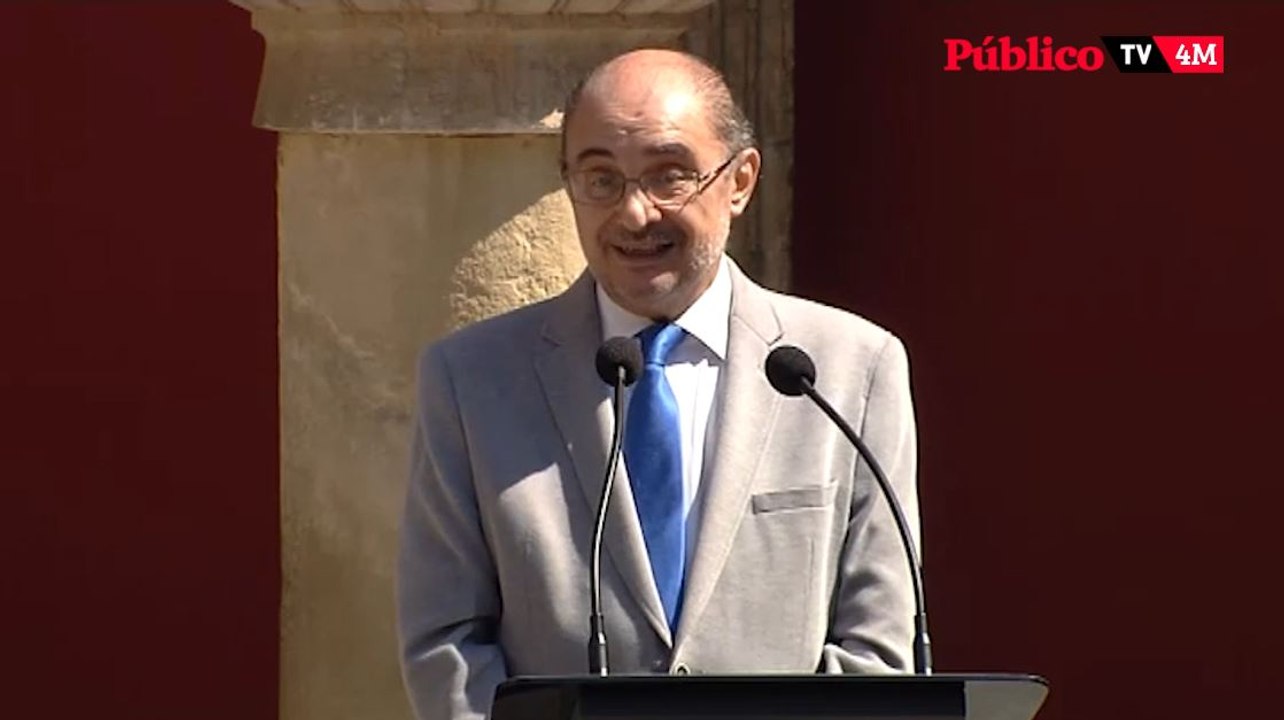 Javier Lambán: "Espero que Madrid deje de marear con espectáculos estomagantes"