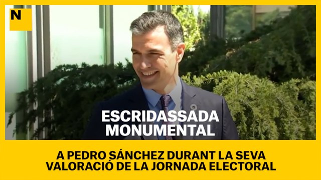 Sánchez, escridassat al col·legi electoral després de votar