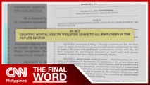Lawmaker wants mental health wellness leave for private workers