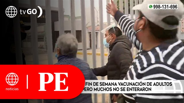 Reprogramación de tres fechas de vacunación de adultos mayores de 70 años | Primera Edición