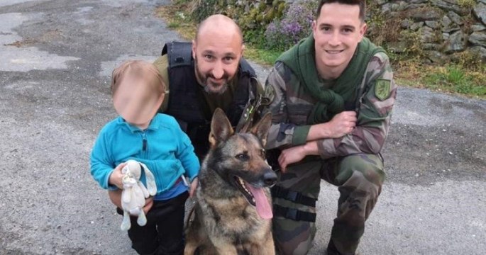 Averyon : un chien nommé Jedï retrouve la trace d'un enfant perdu grâce à l'odeur de son doudou