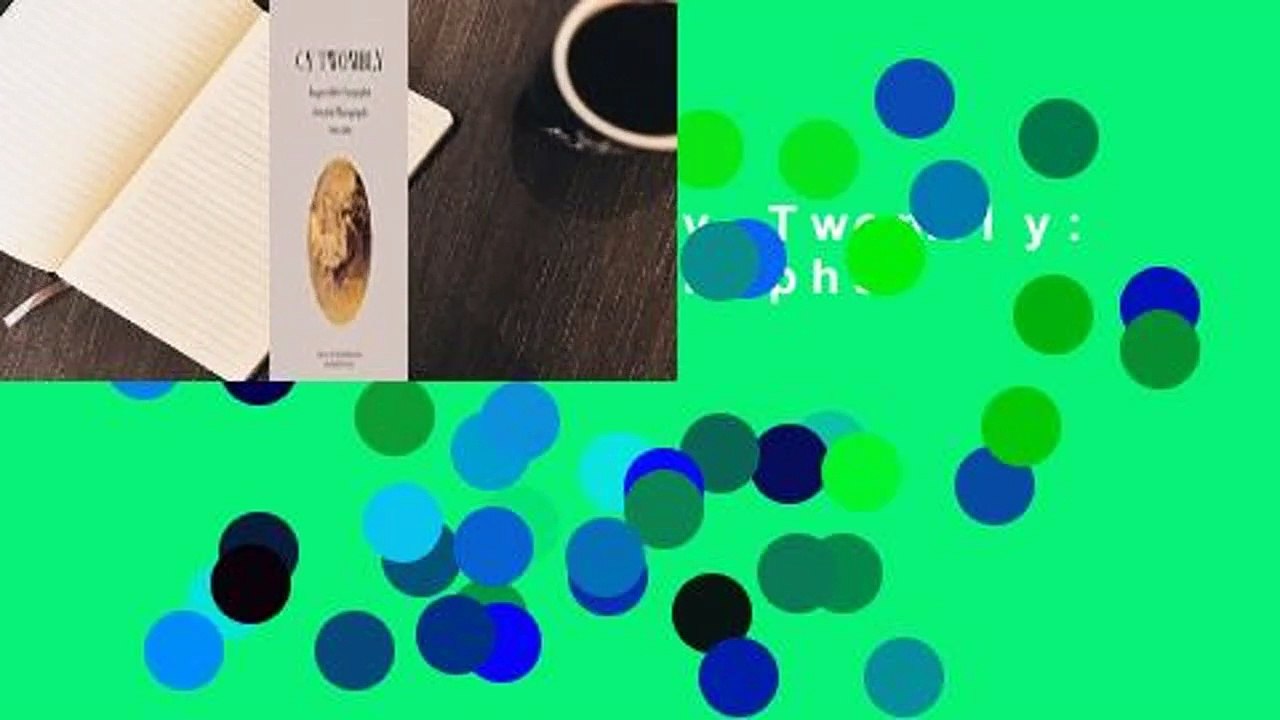 Full E-book  Cy Twombly: Selected Photographs  For Free