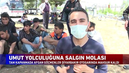 Afgan göçmenler Diyarbakır otogarında mahsur kaldı