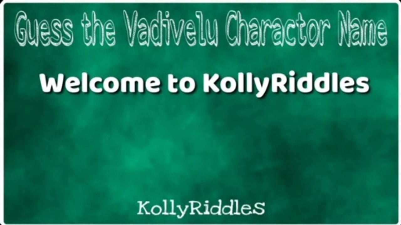 Guess these Vadivelu Character Names - Part 2 | KollyRiddles