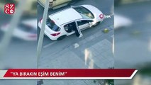 Kocasıyla yolda kavga eden kadından vatandaşlara ilginç tepki: ‘Ya bırakın eşim benim’