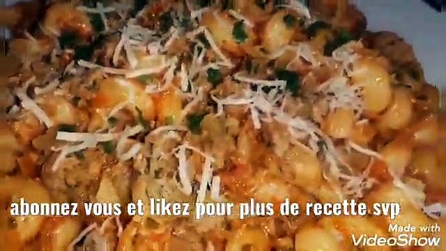 Recette Facile Et Rapide : Pates À La Sauces Avec La Viande Hachée