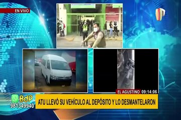 El Agustino: se llevan vehículo a depósito municipal y lo desmantelan