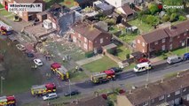 إصابة شخصين بجروح خطيرة إثر انفجار تسبب في تدمير منزل في بريطانيا