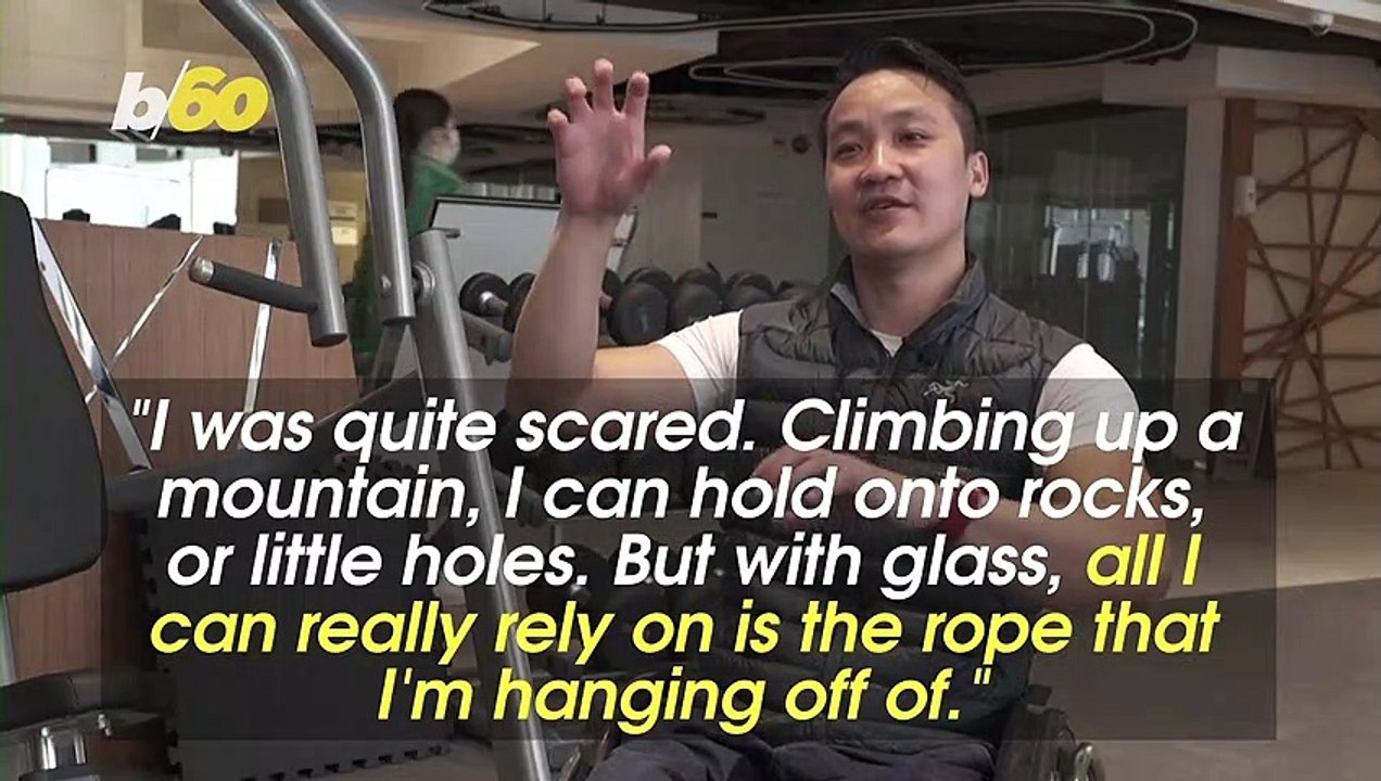 Must-See Video Shows a Paraplegic Climber Scales Skyscraper in Hong Kong in a Wheelchair!