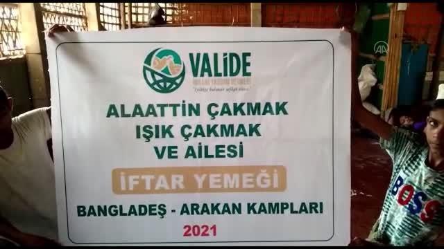 Valide İnsani Yardım Derneği'nden Bangladeş'e sığınan Arakanlı Müslümanlar için iftar organizasyonu
