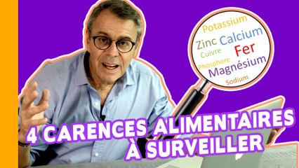  Les 4 Carences Alimentaires à Surveiller !  Fer, calcium, magnésium...