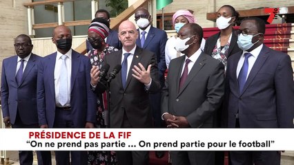 Gianni Infantino : "On ne prend pas partie pour un camp mais pour le football"