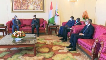 Le Président Ouattara reçoit le Président de la commission de l'UEMOA