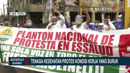 Tenaga Kesehatan di Peru Protes Kondisi Kerja yang Buruk
