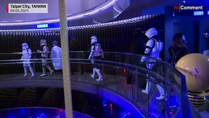 Maskierte mit Maske: Star-Wars-Tag in Taiwan