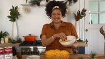 Michelle Buteau Cooks a Savory Sweet Potato Bake