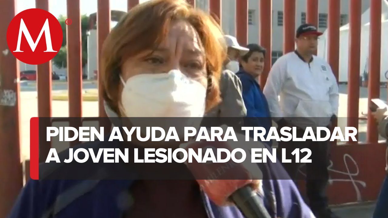 Familiares de lesionados en accidente de la línea 12 del metro
