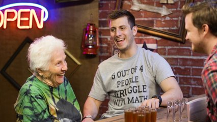 Viral Granny Rips Shots With Grandson, Gives Relationship Advice