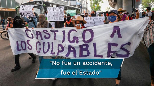 Al grito de No fue un accidente, fue el Estado protestan por desplome en L12 del Metro