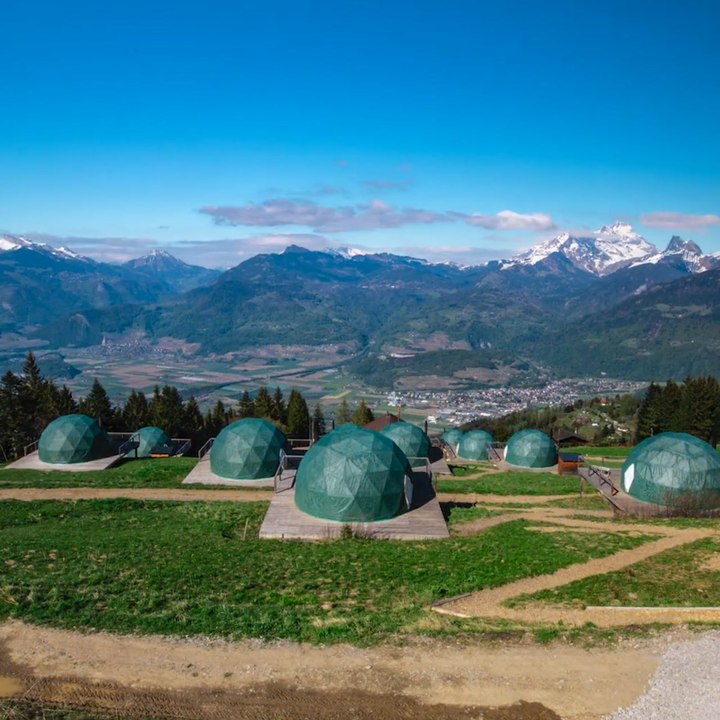 These Eco-Friendly Domes Give You Breathtaking Views of the Swiss Alps