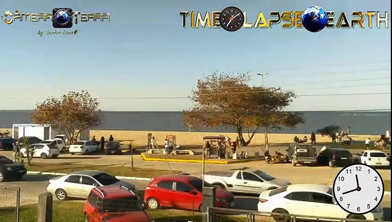 Time-lapse of Laranjal Beach, Lagoa dos Patos, Pelotas / RS, Brazil