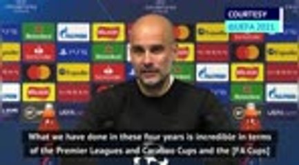 Download Video: Guardiola celebrates 'incredible' Man City journey after reaching Champions League final