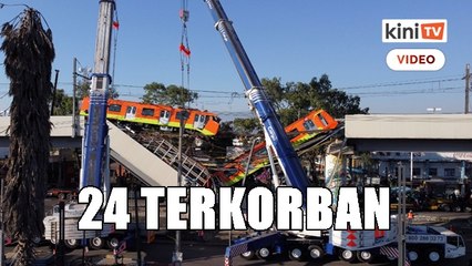 24 maut keretapi metro runtuh, Mexico janji keadilan