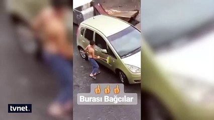 Bağcılar çocuğu yağmuru böyle fırsata çevirdi