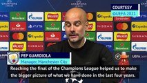 Guardiola celebrates 'incredible' Man City journey after reaching Champions League final