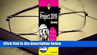 [Read] Microsoft Project 2019 for Dummies  Review