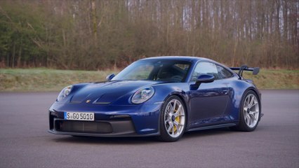 The new Porsche 911 GT3 Design in Gentian Blue