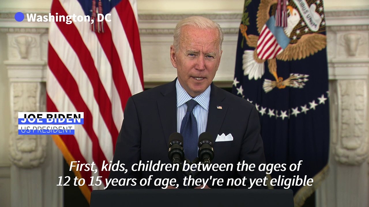 US ready to vaccinate adolescents after health authorities give OK: Biden
