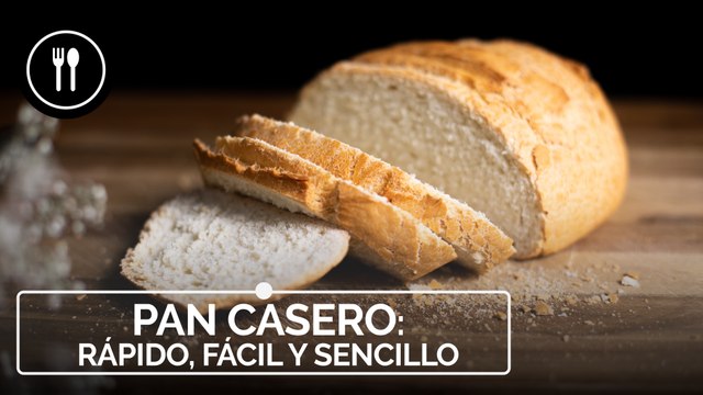 Cómo hacer PAN CASERO rápido, fácil y sencillo