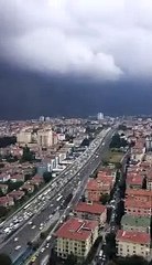 İstanbul'da gündüz bir anda gece oldu! İşte felaketin başladığı an