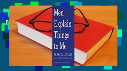 Full E-book  Men Explain Things to Me  For Free