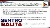 Moderna COVID-19 vaccine, binigyan na ng EUA ng FDA; testing sa returning Filipinos sa 7th and 8th day mula ng pagdating sa bansa, iminungkahi ng DOH sa IATF