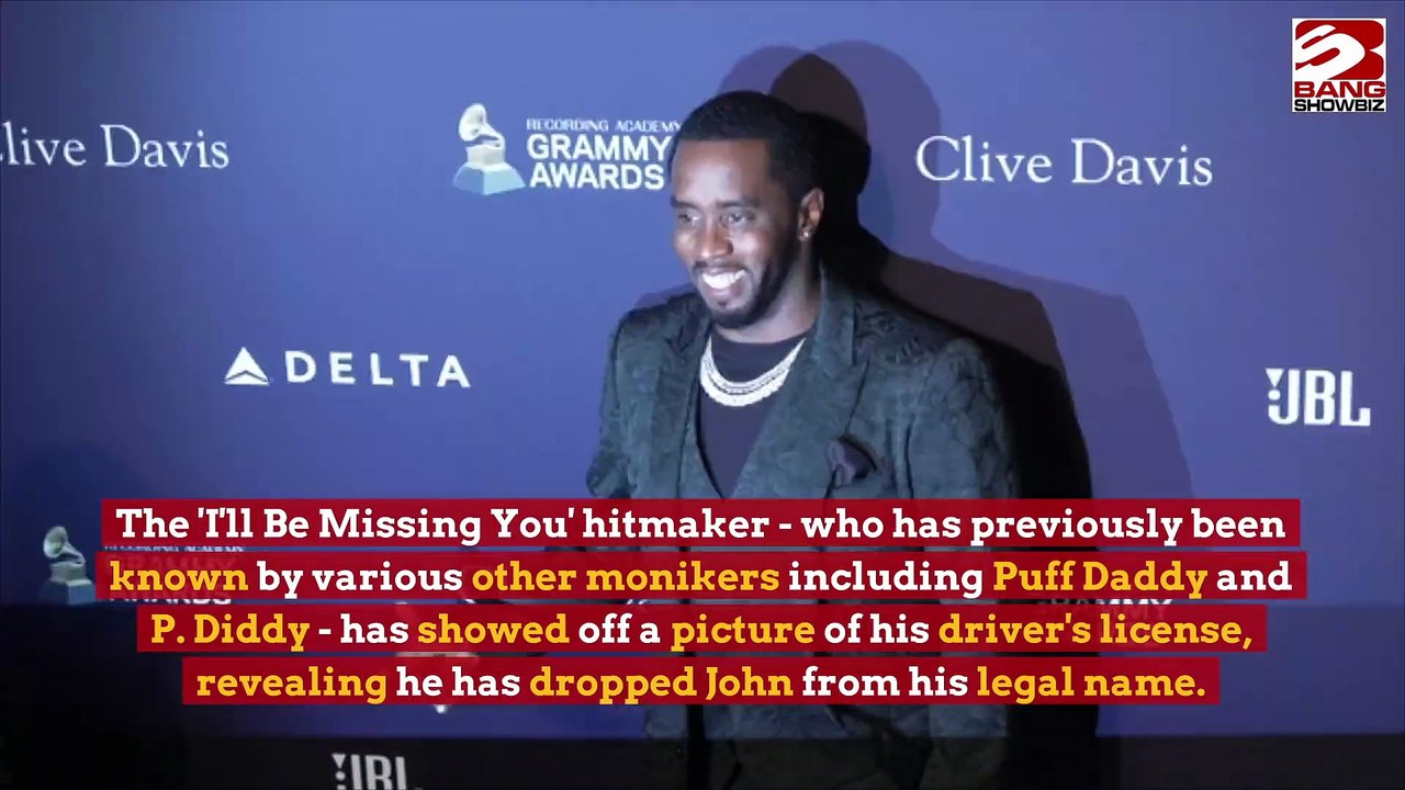 P Diddy Changes Name