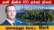 600 ஏக்கர் நிலத்தை வெறும் 391 கோடிக்கு வாங்கி அசத்தும் FaceBook Mark | Oneindia Tamil