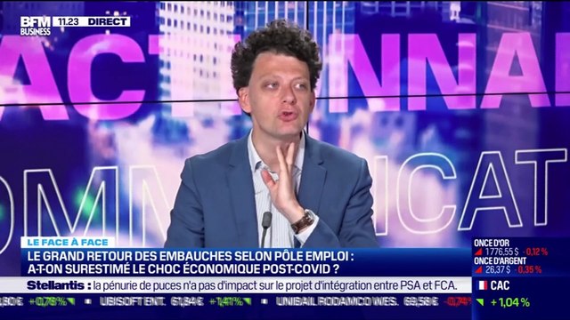 Julien Nebenzahl VS Thibault Prébay : Le grand retour des embauches selon Pôle Emploi, a-t-on surestimé le choc économique post-Covid ? - 05/05