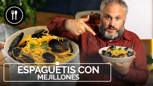 ESPAGUETIS CON MEJILLONES de Jamie Oliver
