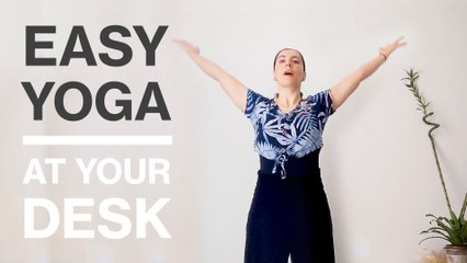 Lunchtime Lessons: Stretch out your stress with our easy desktop yoga home workout