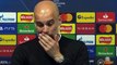 Football - Champions League - Pep Guardiola press conference after Manchester City 2-0 PSG