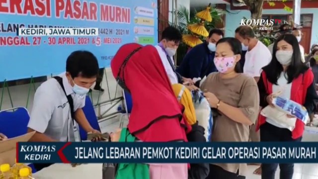Jelang Idul Fitri Pemerintah Kota Kediri Gelar Operasi Pasar Murah