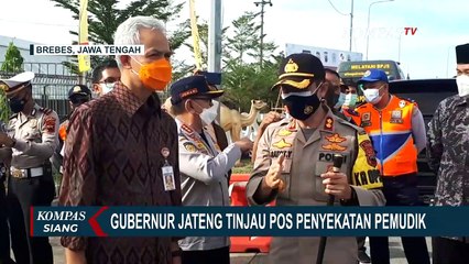 Gubernur Jateng Tinjau Pos Penyekatan Pemudik