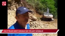 Yok ettikleri dereyi korumak için toplantı yapmışlar