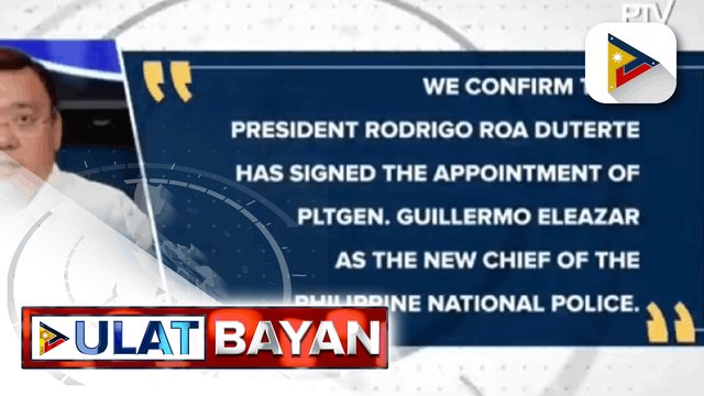 LtGen. Eleazar, itinalaga bilang susunod na PNP Chief