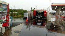 Car Wash in the Rain in Japan