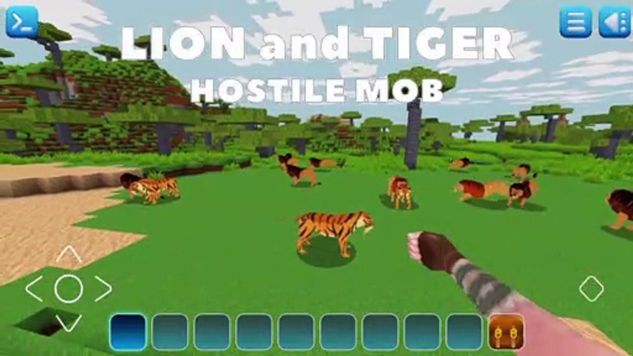 LIONS  Animals in Minecraft || Realmcraft Free Minecraft Clone with Skins Export to Minecraft
