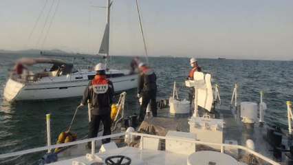 인천 영흥도 해상에서 요트 고장...승선원 3명 구조 / YTN